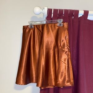Forever 21 Satin Mini Skirt